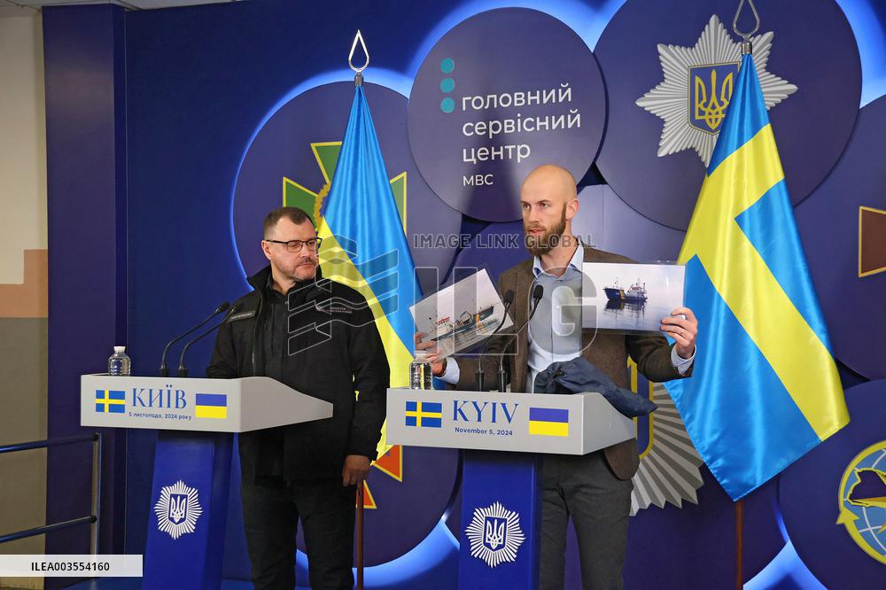 Briefing of Ukrainian Interior Minister and Swedish Civil Defence Minister in Kyiv