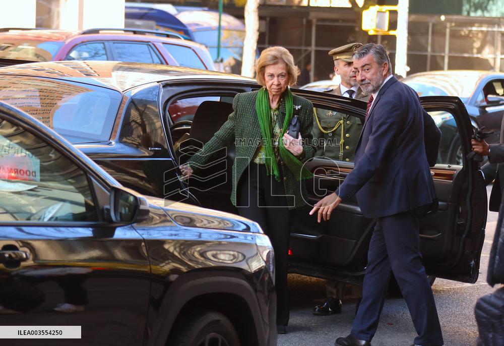 Queen Sofia Visits Fernando Botero Exhibition - NY