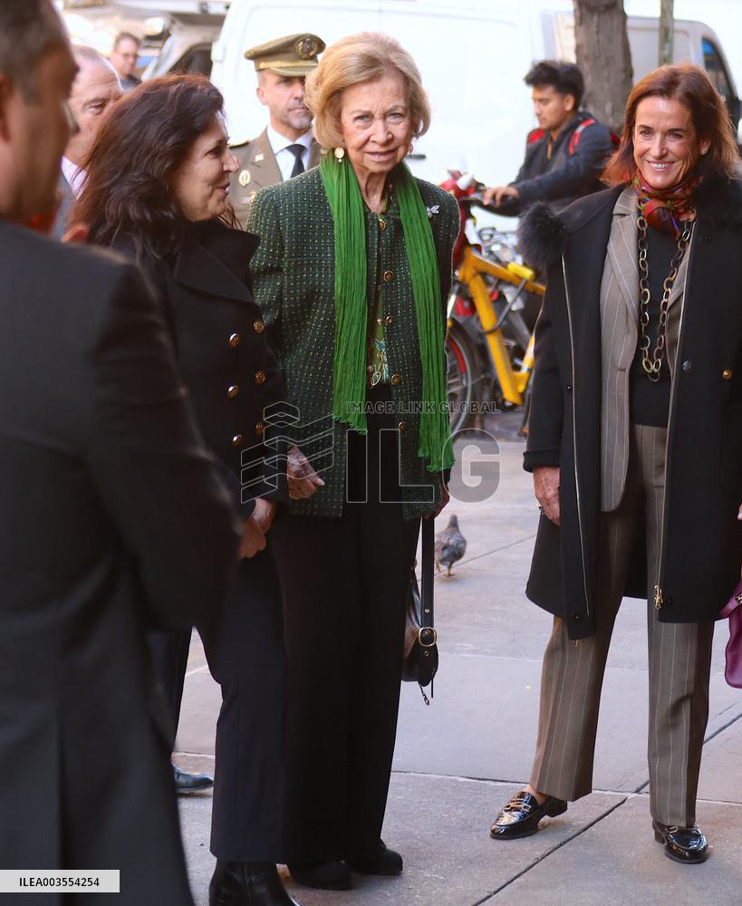 Queen Sofia Visits Fernando Botero Exhibition - NY
