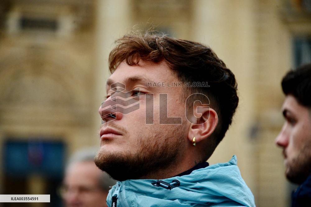 Rally In Support Of Student Ahou Daryaei And Iranian Women - Paris