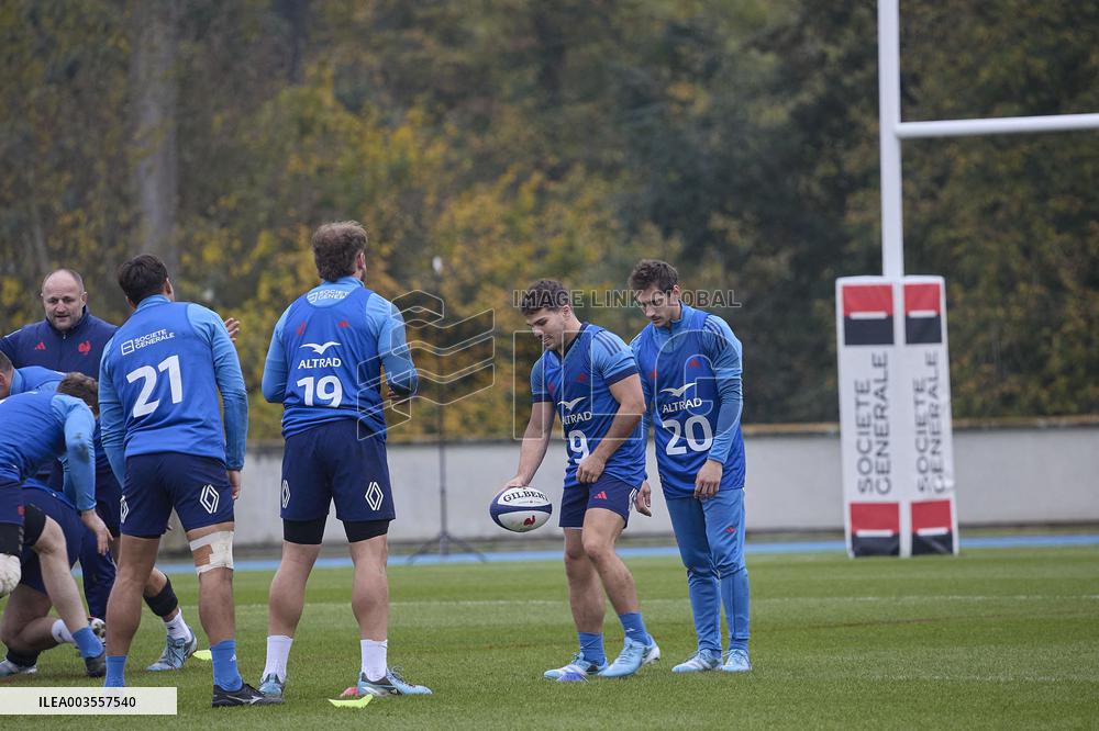 Training Session of Rugby XV de France - Marcoussis