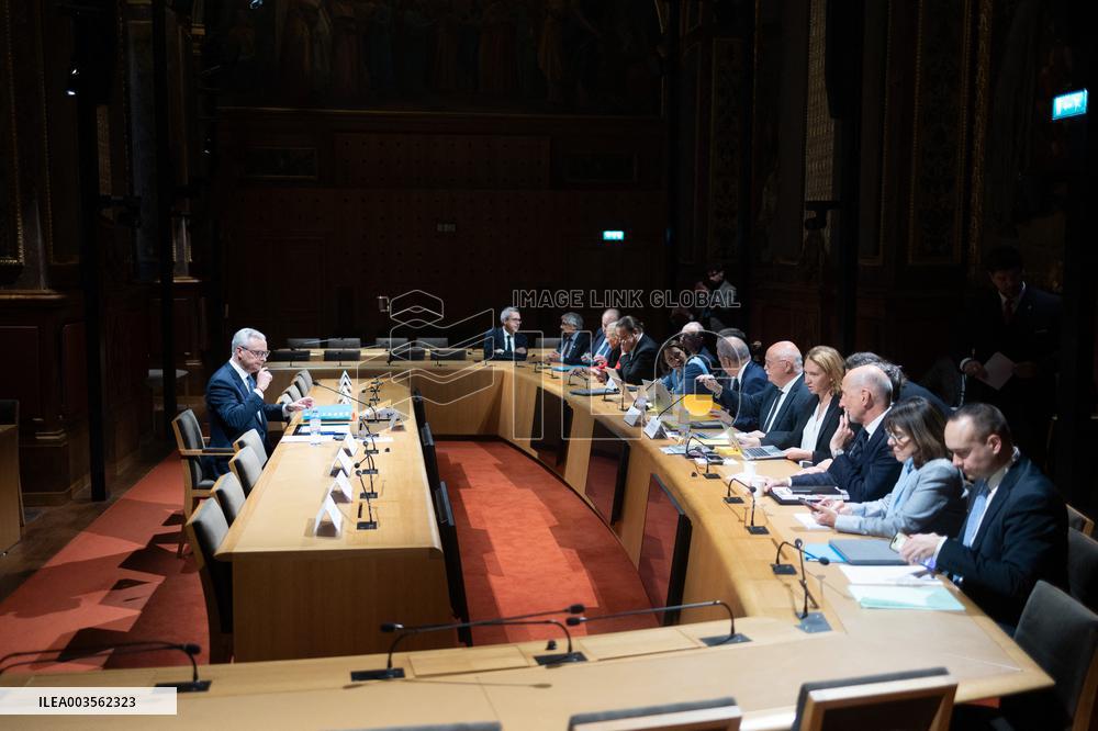 Bruno Le Maire hearing at the French Senate - Paris