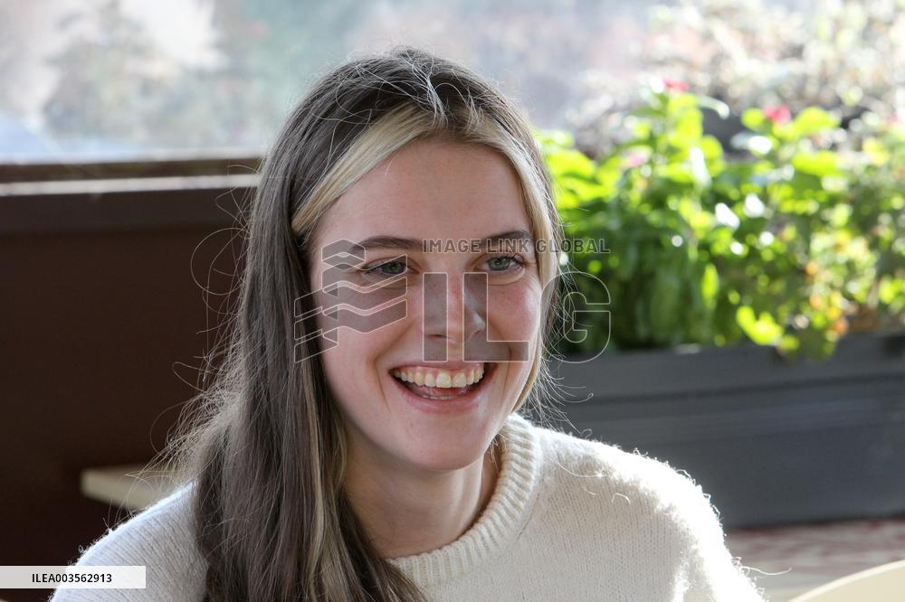 Press conference by Yaroslava Mahuchikh in Dnipro