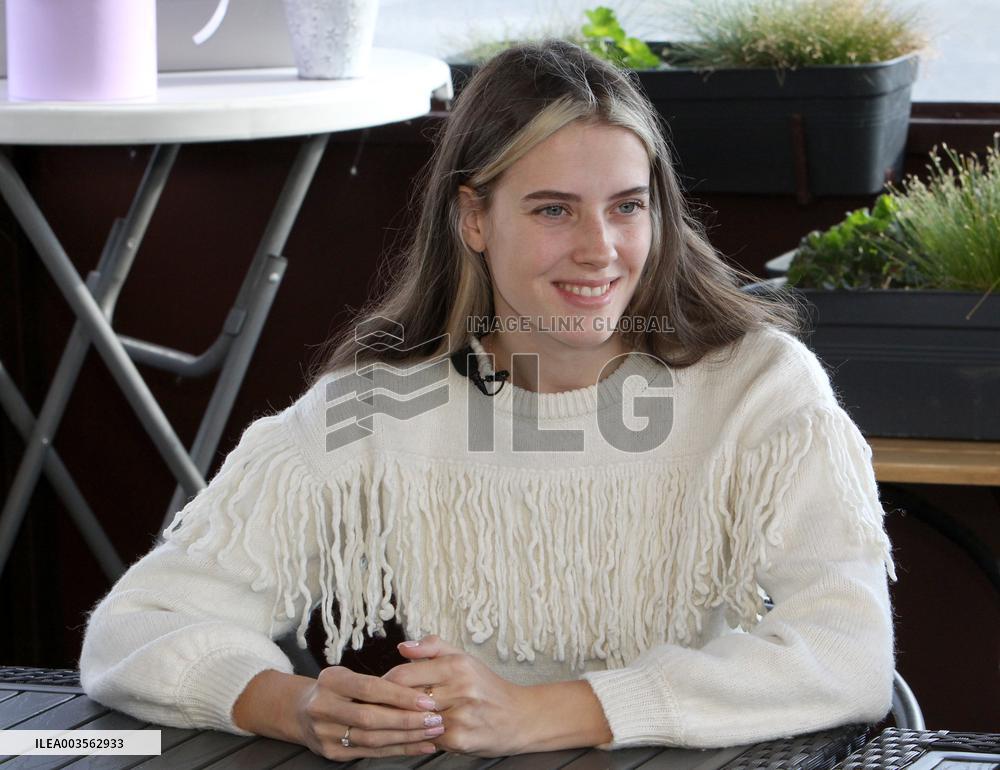 Press conference by Yaroslava Mahuchikh in Dnipro