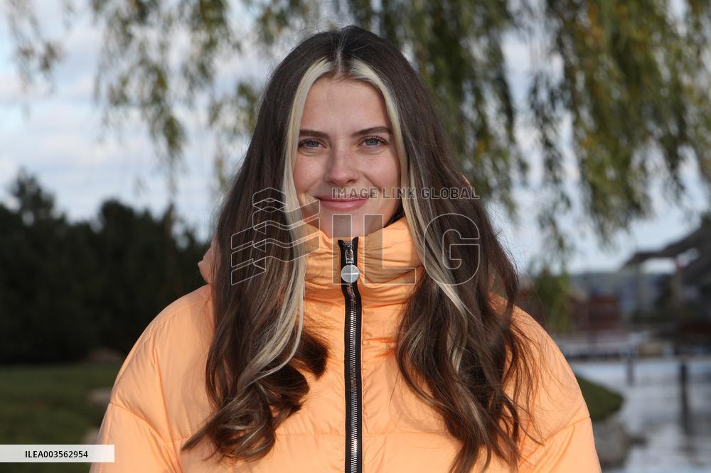Press conference by Yaroslava Mahuchikh in Dnipro