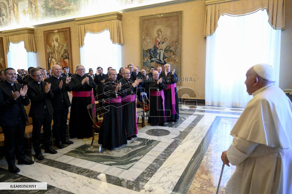 Pope Francis in Private Audience - Vatican