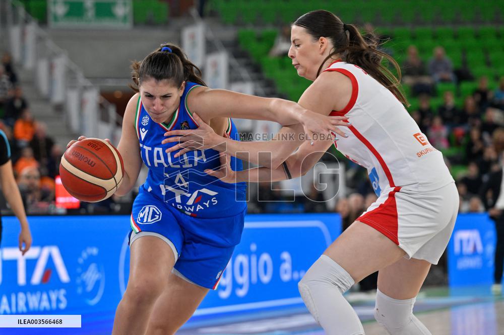 BASKET - Evento - Women's Euro Basket 2025 Qualifiers - Italy vs Czech Republic