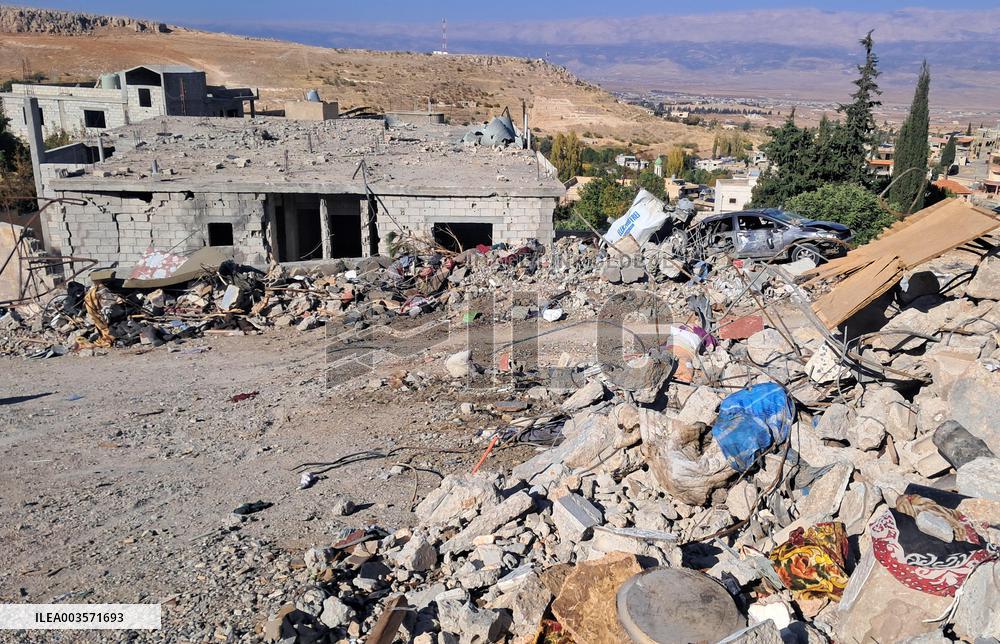 Israeli Airstrikes On Bekaa And Sahmar - Lebanon
