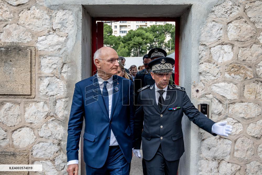 Didier Migaud Visits Baumettes Prison - Marseille