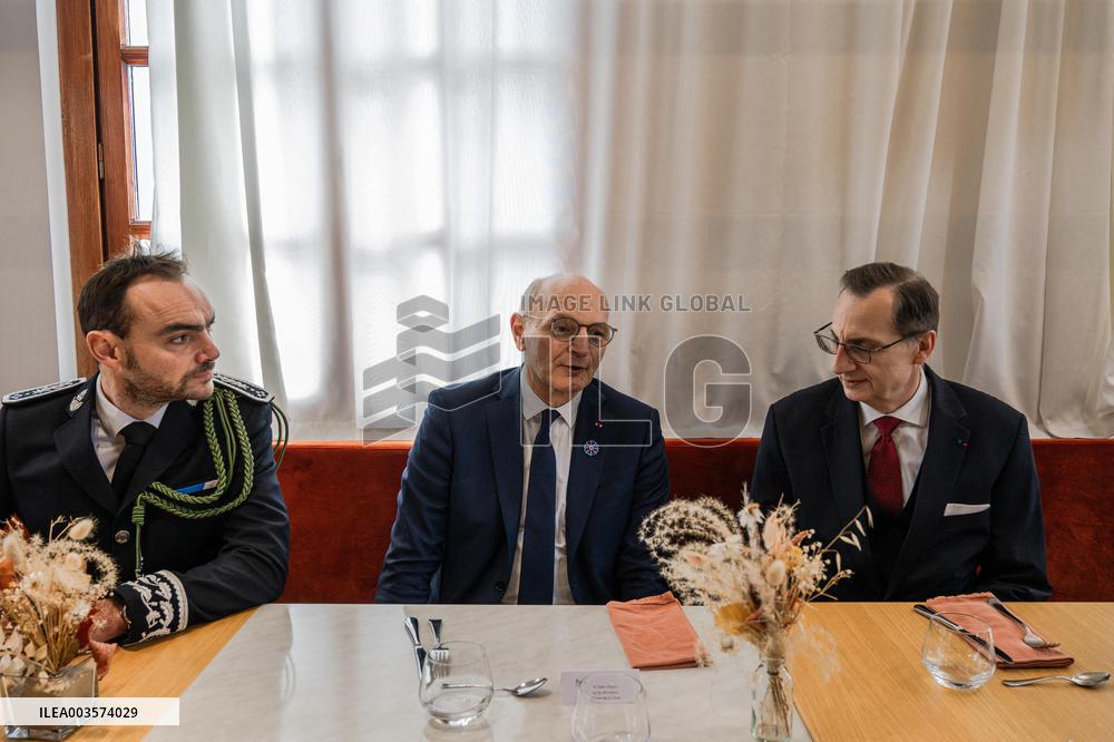 Didier Migaud Visits Baumettes Prison - Marseille
