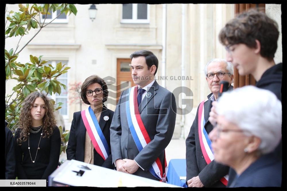 Rachida Dati Presides Remembrance Day Commemoration - Paris