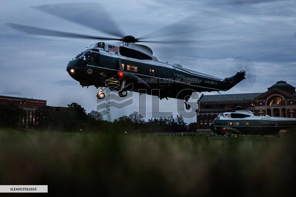 DC: President and First Lady Biden Return to the White House