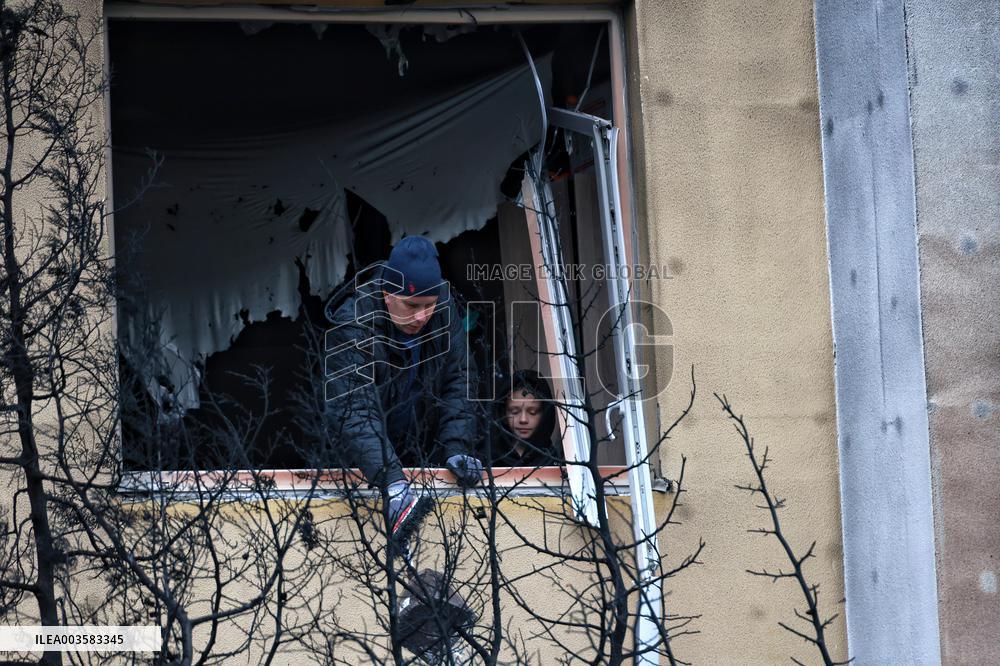 Russian drones cause damage in Odesa