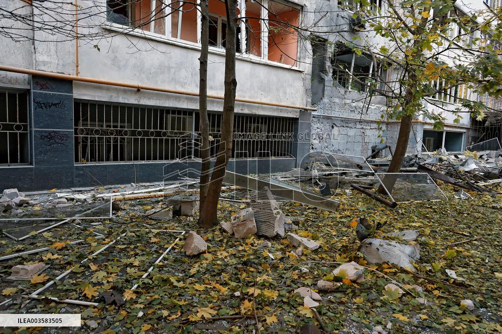 Aftermath of Russian drone attack on Odesa