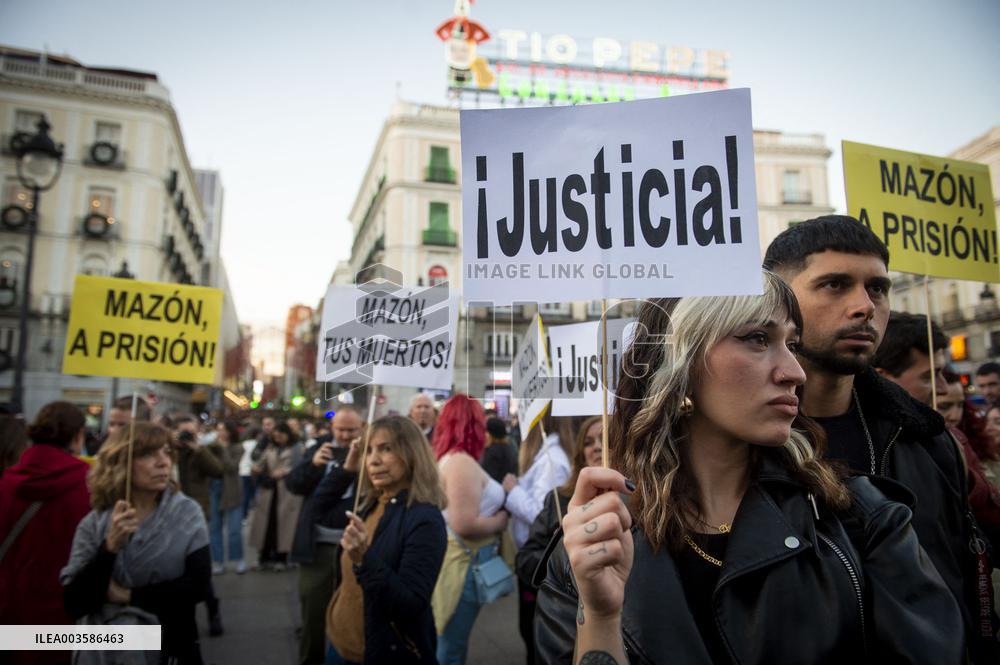 Thousands Protest Over Handling Of Flood Disaster - Madrid