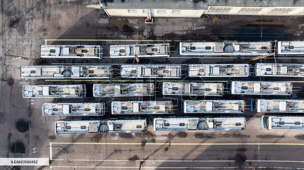 Trolleybus depot