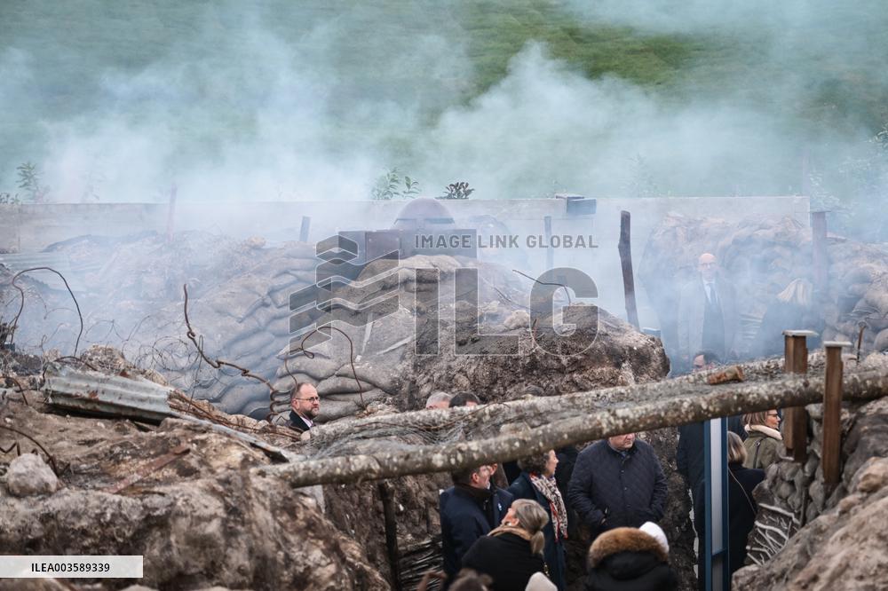 Armistice Day at the Great War Museum trench in Meaux FA