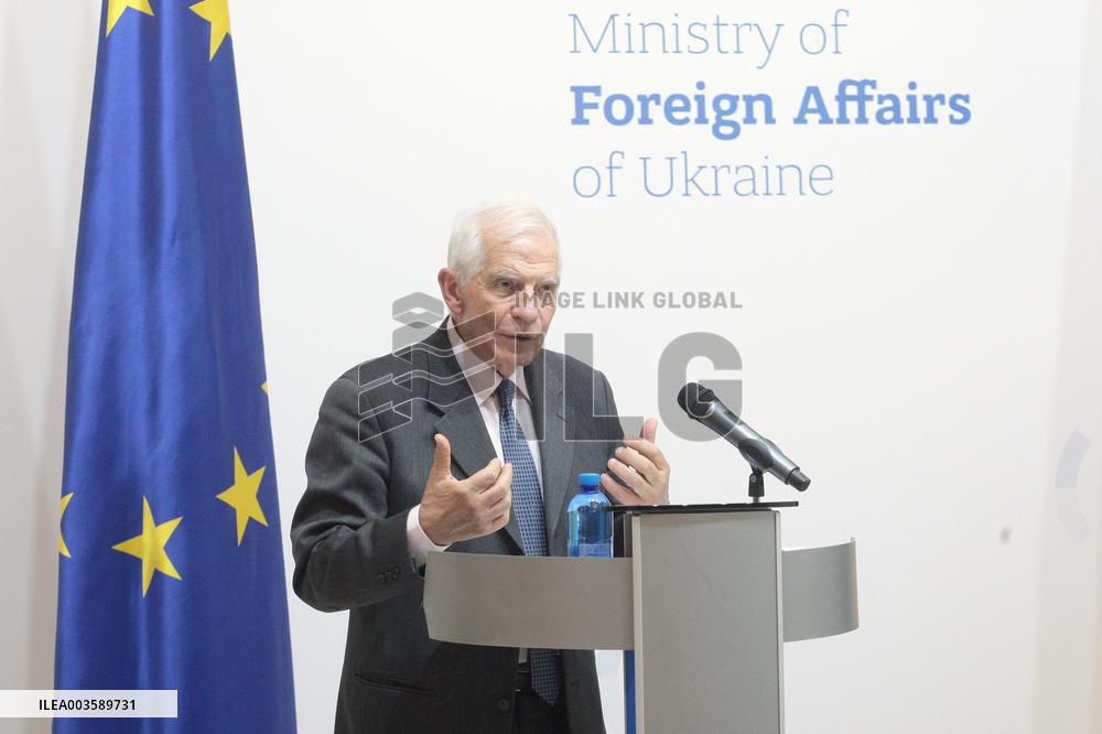 News conference of Ukrainian Foreign Minister and EU High Representative for Foreign Affairs in Kyiv