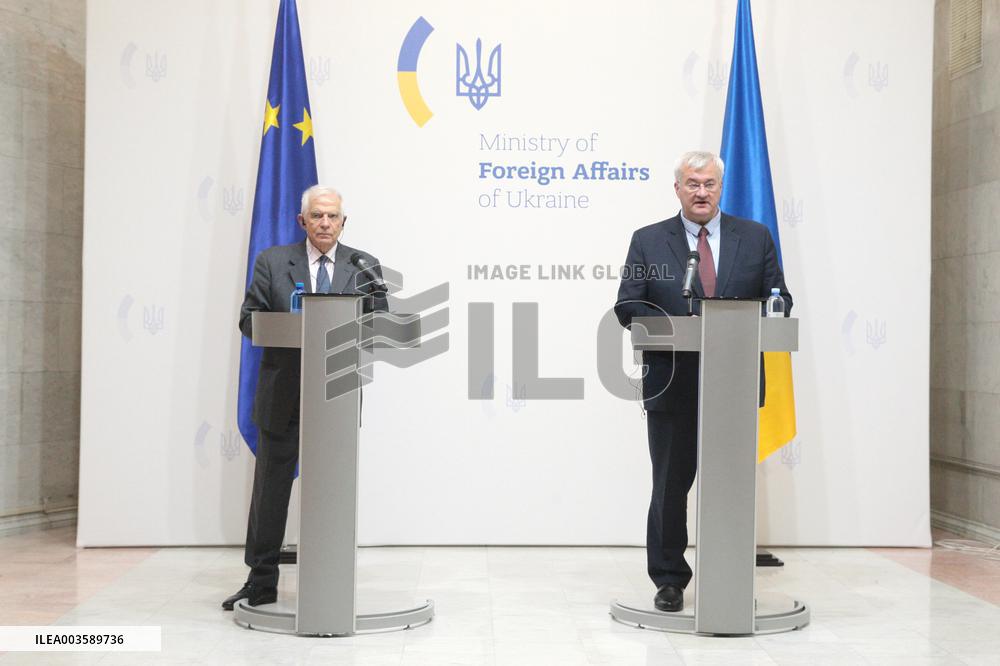 News conference of Ukrainian Foreign Minister and EU High Representative for Foreign Affairs in Kyiv
