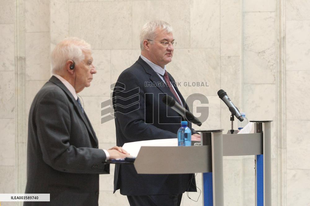 News conference of Ukrainian Foreign Minister and EU High Representative for Foreign Affairs in Kyiv