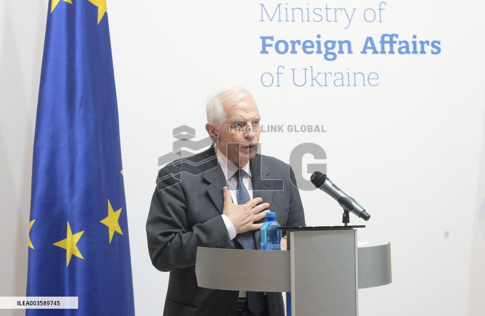 News conference of Ukrainian Foreign Minister and EU High Representative for Foreign Affairs in Kyiv