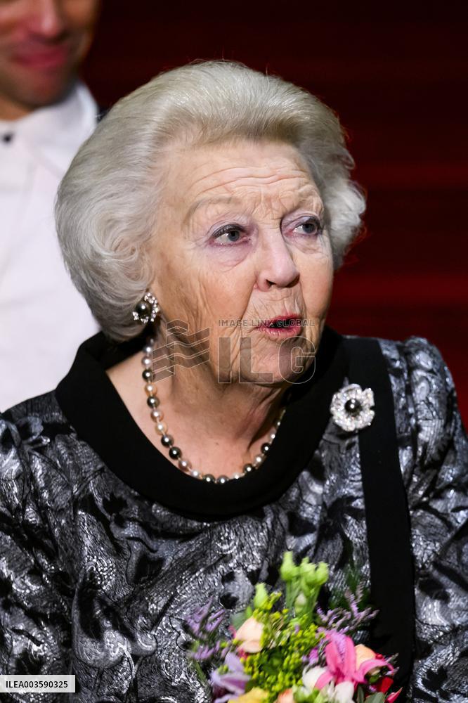Princess Beatrix Attends Dutch Ballet Gala - Amsterdam
