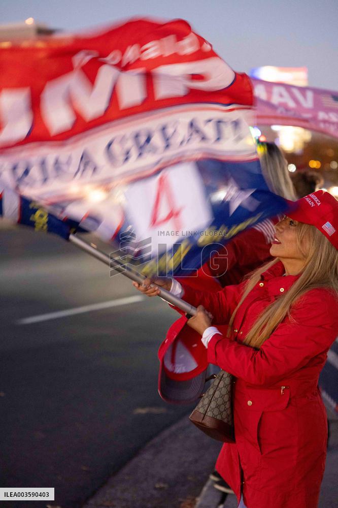 Trump Supporters Celebrate Election Win - Virginia