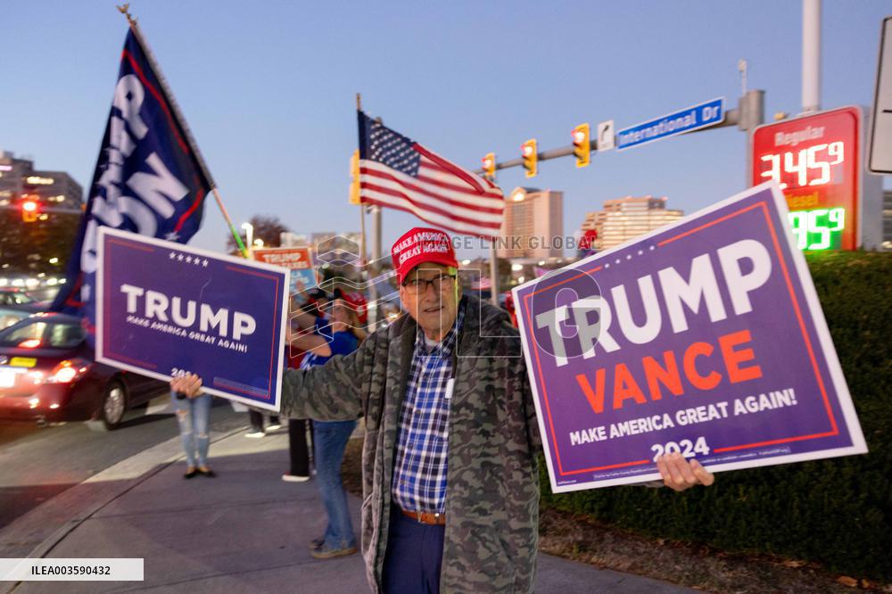 Trump Supporters Celebrate Election Win - Virginia