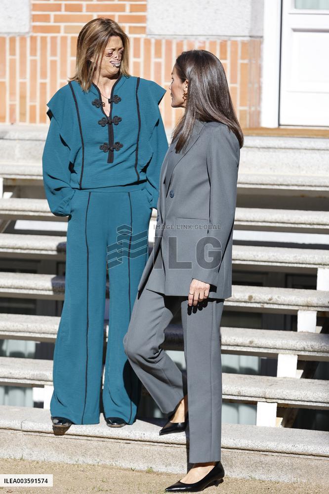 Queen Letizia In Audience - Madrid