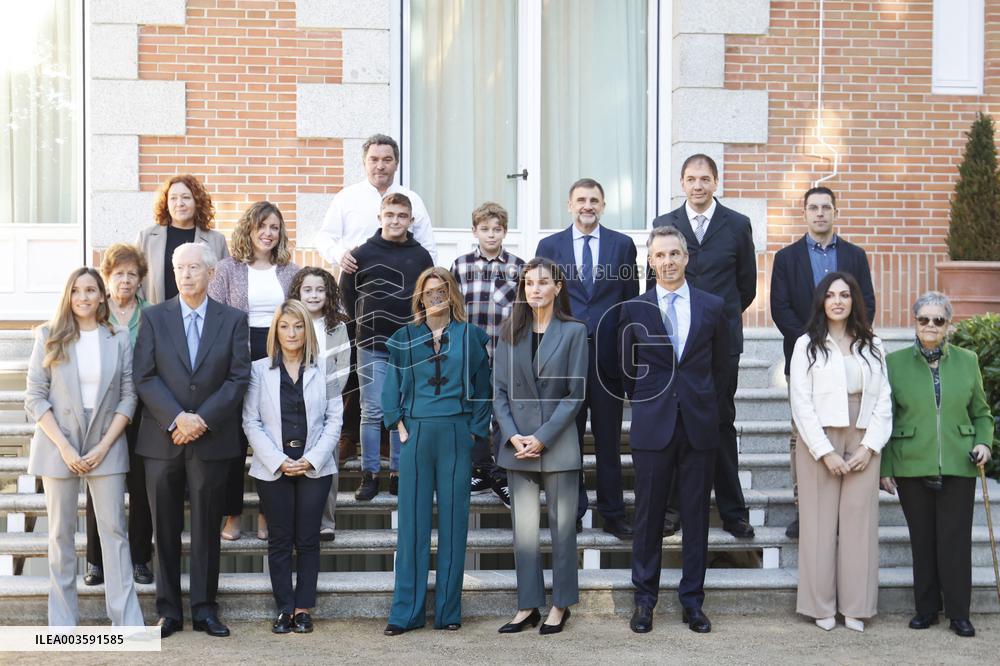 Queen Letizia In Audience - Madrid