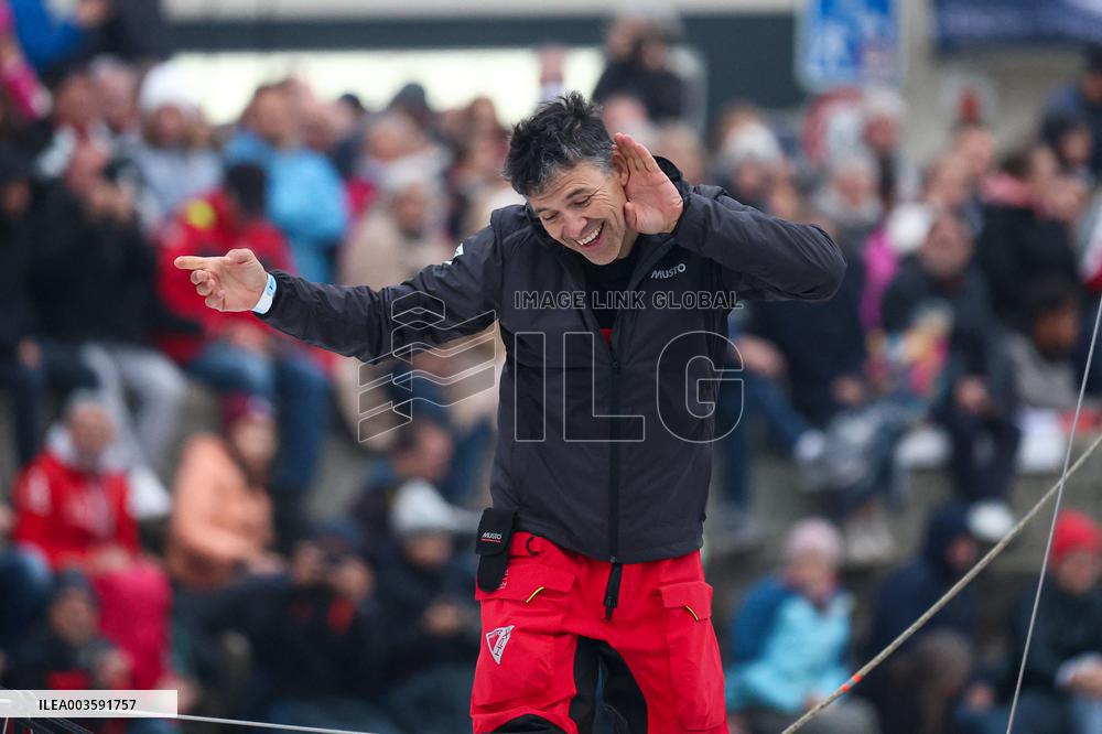 Skippers Pass Through the Channel Before the Start of The Vendee Globe 2024