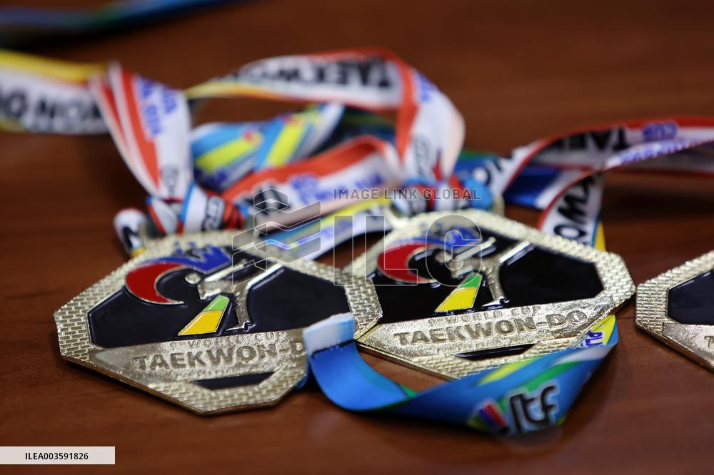 News conference of Ukrainian taekwondoins and coach Oleh Solovei in Ivano-Frankivsk