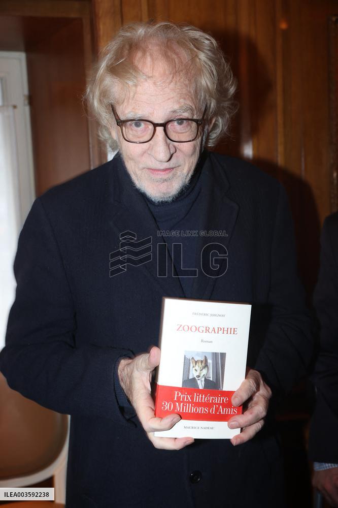 Frederic Joignot at 30 Millions D'Amis Literary 2024 Prize - Paris