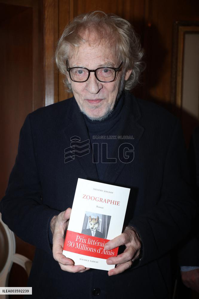 Frederic Joignot at 30 Millions D'Amis Literary 2024 Prize - Paris