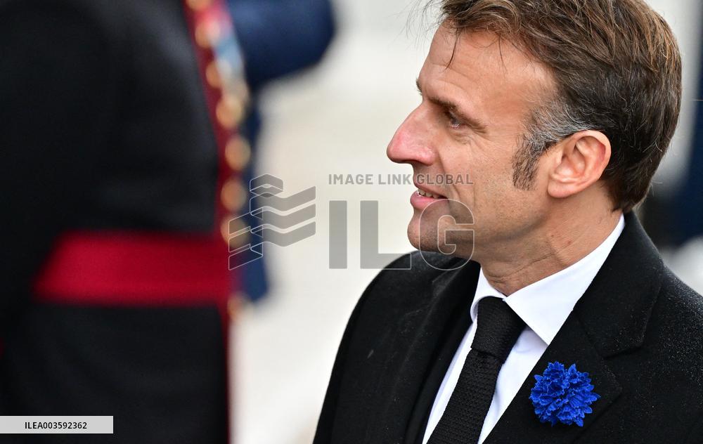 Commemoration of 106th anniversary of 1918 Armistice on November 11th - Paris