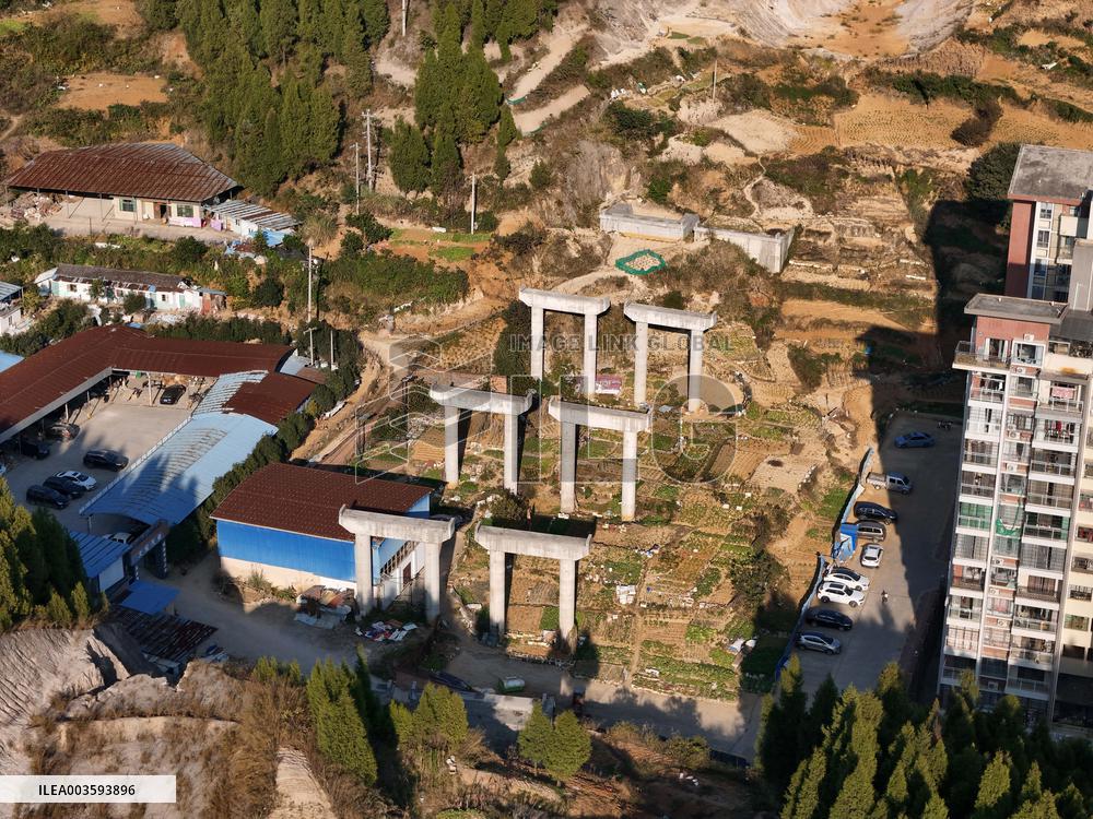 Abandoned Bridge Pier in Qiandongnan