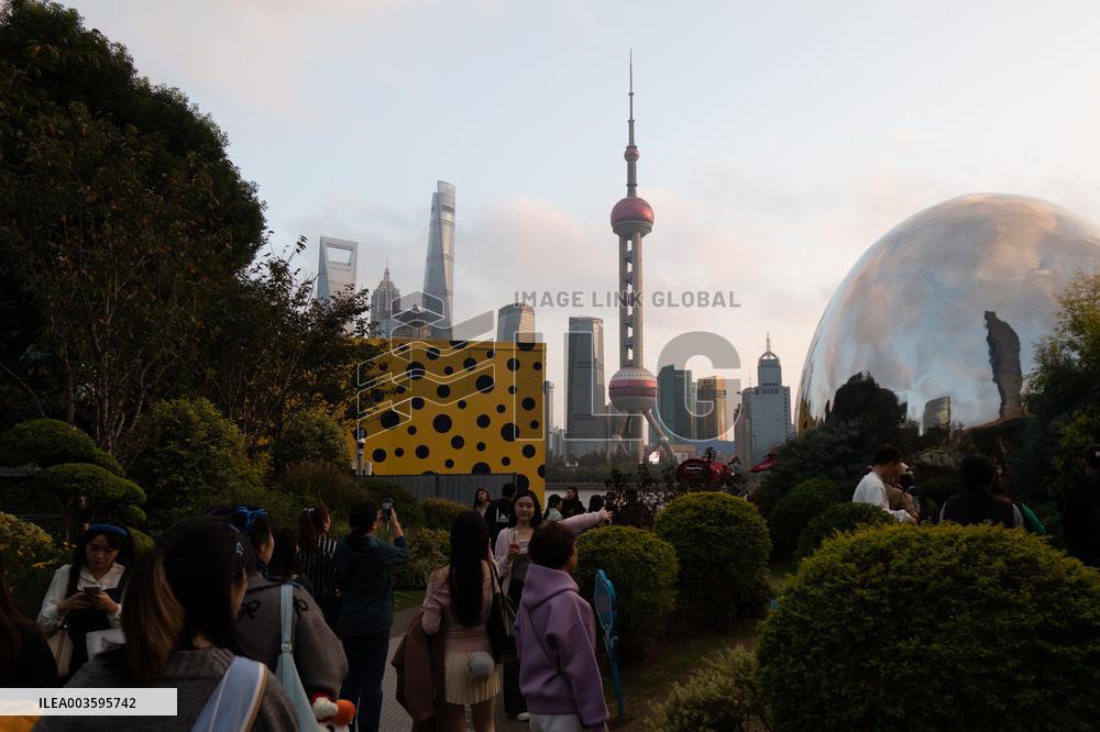 Yayoi Kusama's Giant Installation House in Shanghai