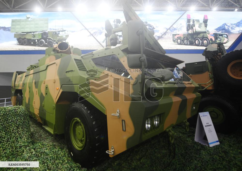 A Vehicle-mounted Tactical Laser Weapon Syst at Zhuhai  Air Show