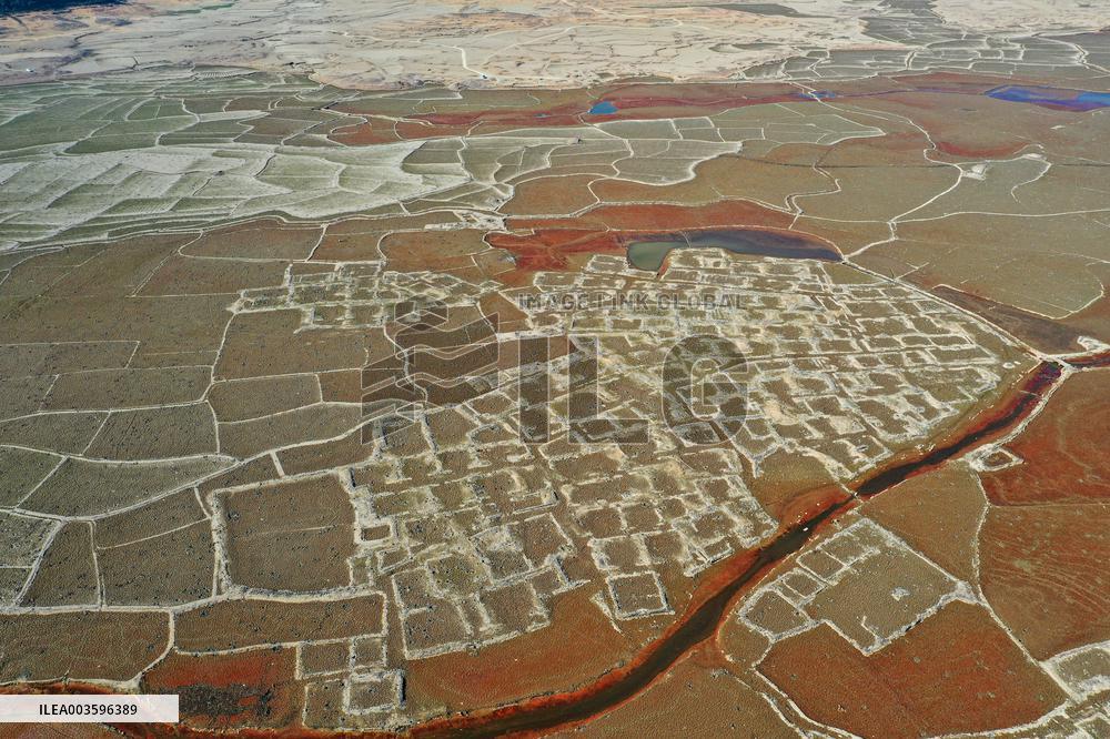 Qingshitan Reservoir Dry Remains Scenery in Guilin