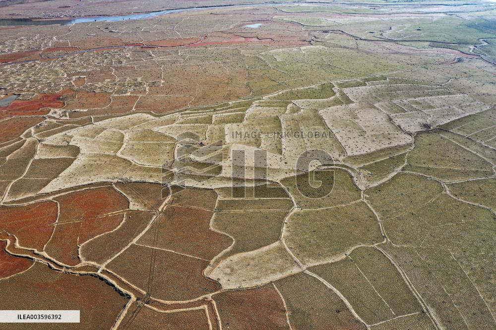 Qingshitan Reservoir Dry Remains Scenery in Guilin