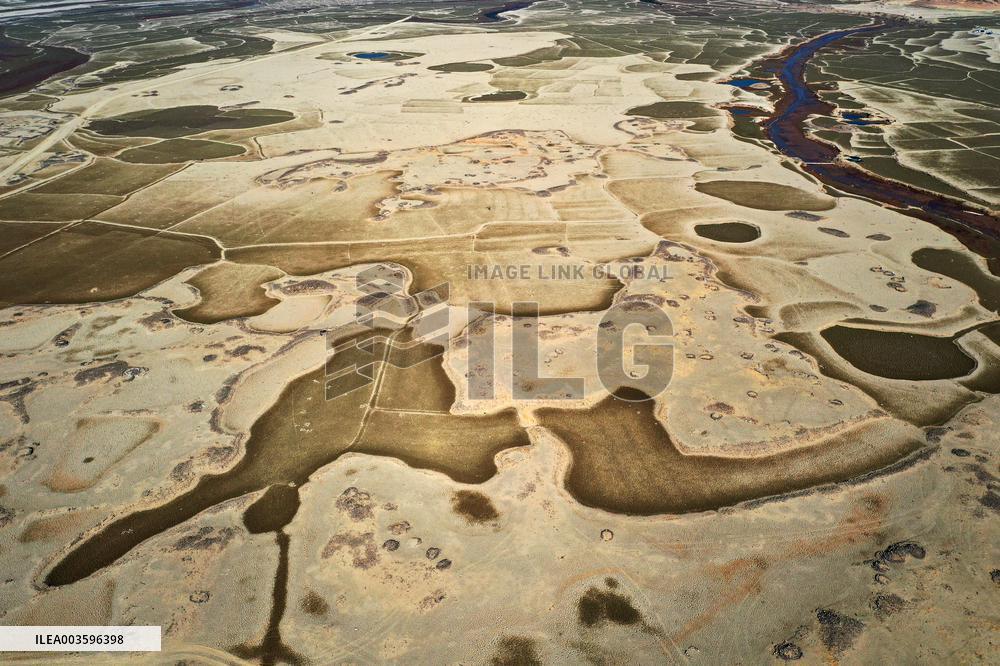 Qingshitan Reservoir Dry Remains Scenery in Guilin