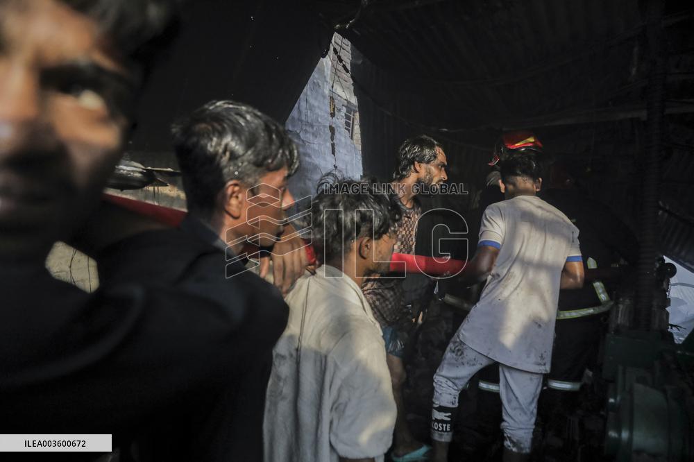 Shoe Factory Fire - Dhaka