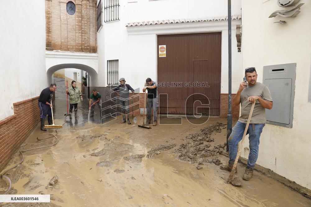 The municipality of Benagarmosa after the passage of the DANA Malaga