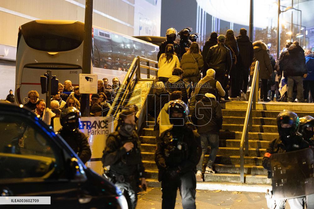 Security during the France Israel Football Match - Saint-Denis