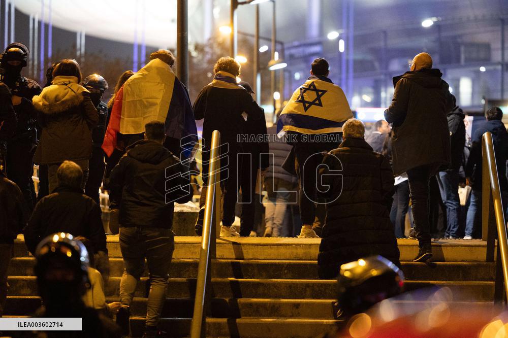 Security during the France Israel Football Match - Saint-Denis
