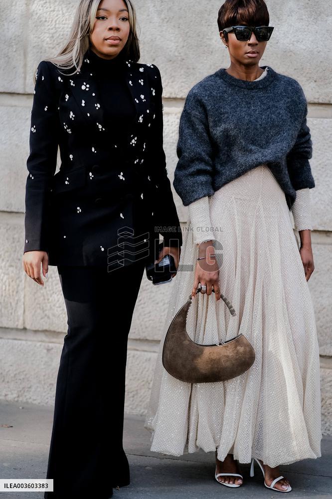 PFW - Elie Saab Street Style