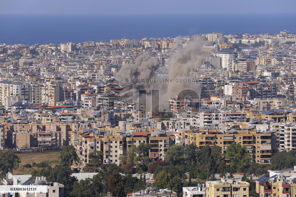 Israeli Airstrikes Beirut's Southern Suburbs