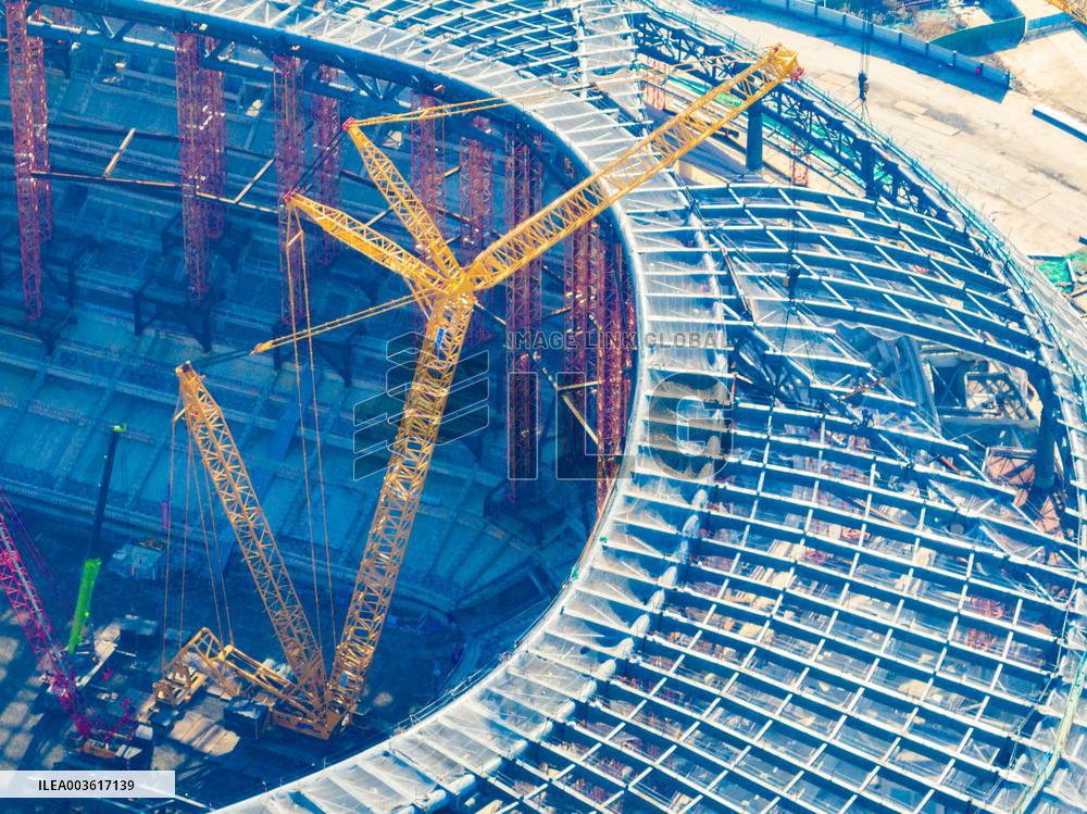 Jinan Yellow River Sports Center Construction