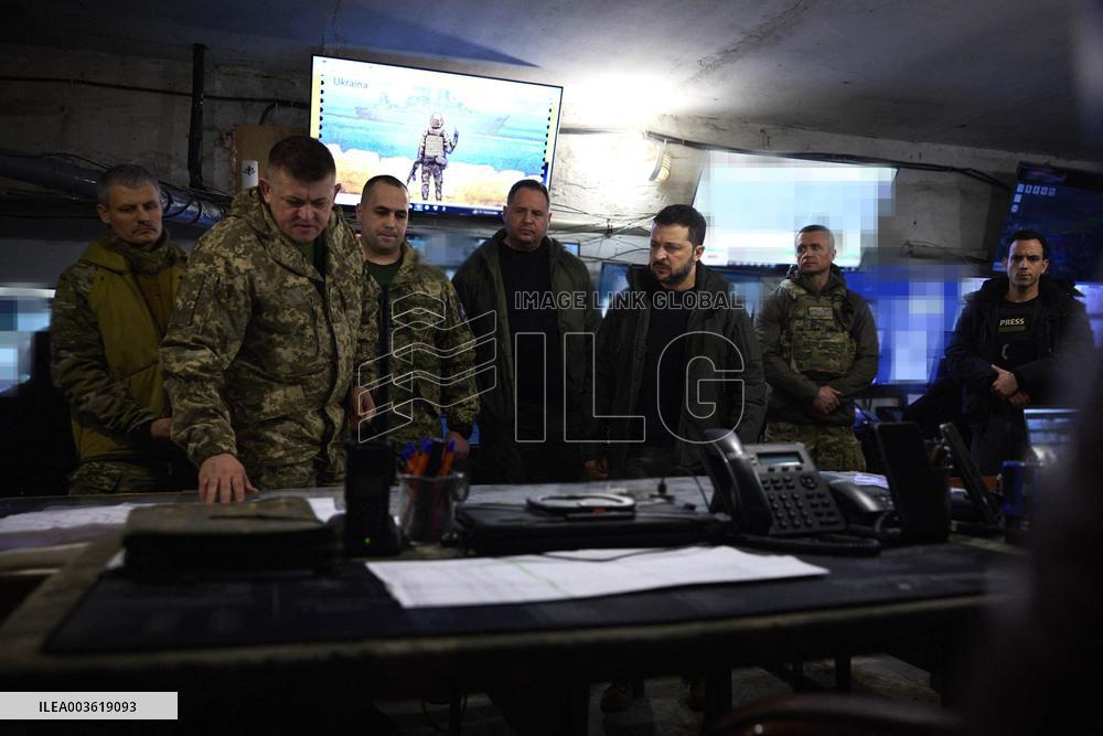 Zelensky Visits Frontlines - Ukraine