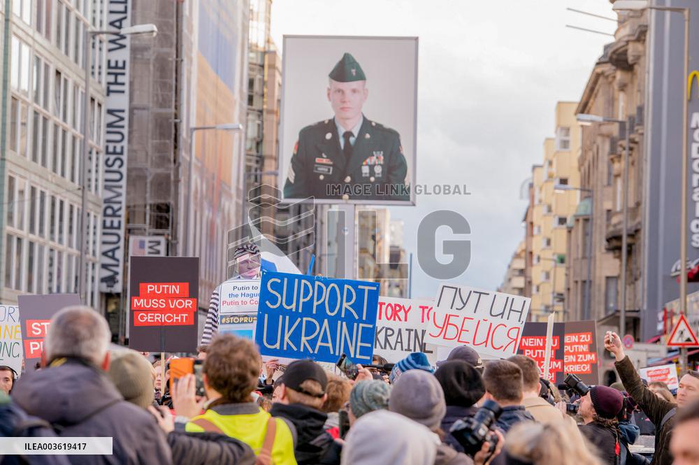 Yulia Navalnaya Joins Russian Opposition Rally - Berlin